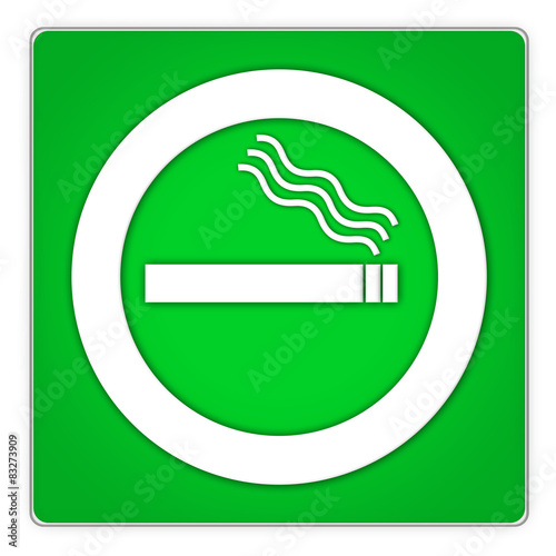 grünes rauchen erlaubt schild für raucherzone, - kaufen ...