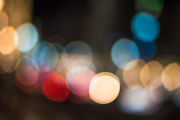 Urban traffic bokeh background