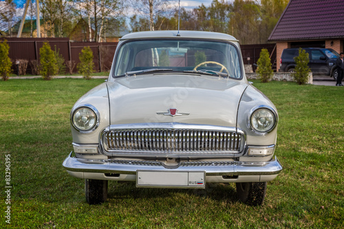Naklejka - mata magnetyczna na lodówkę Vintage car GAZ M21 Volga