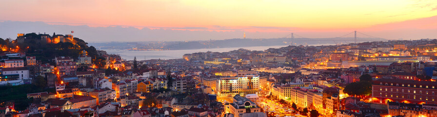 Fototapete - Lisbon beautiful panorama