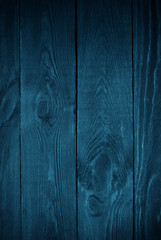 Wall Mural - Blue wooden texture