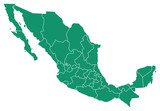 Fototapeta  - Map of Mexico
