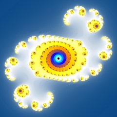 Wall Mural - fractal floral pattern