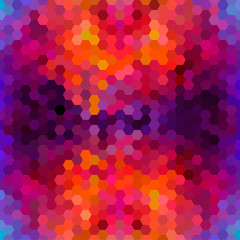 Wall Mural - abstract colorful honeycomb pattern background