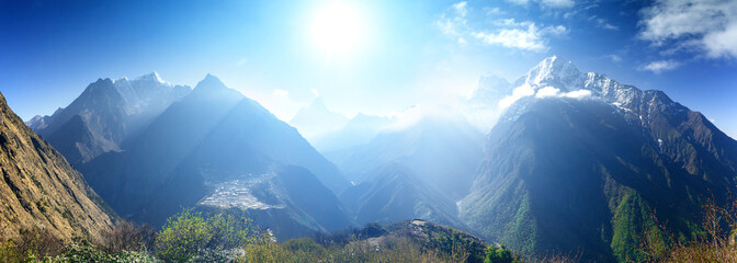 Wall Mural - Beautiful mountain landscape