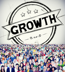 Wall Mural - Business Growth Planning Strategy Development Concept