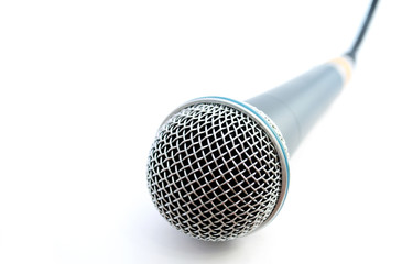 Microphone isolated on white