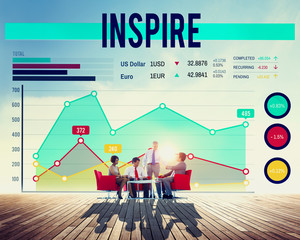 Canvas Print - Inspire Inspiration Motivation Vision Thinking Concept