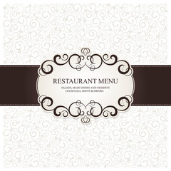 Wall Mural - Restaurant menu design