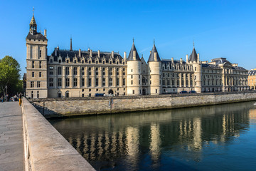 Poster - Castle Conciergerie - former royal palace and prison. Paris.