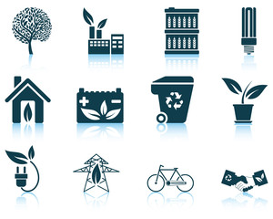 Sticker - Set of ecological icon