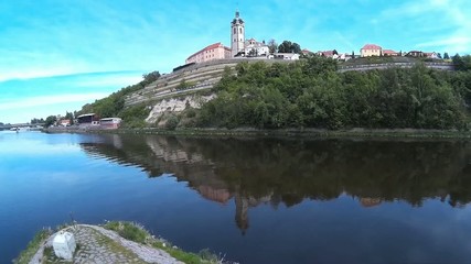 Poster - confluence Of Vltava and Labe rivers,Melník,