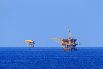 Two Offshore Production Platforms For Oil and Gas Production