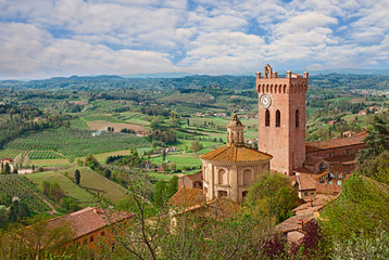 Wall Mural - view of San Miniato, Pisa, Italy