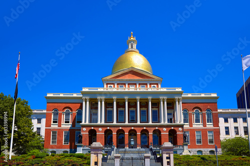 Fotografía Boston Massachusetts State House golden dome