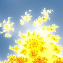 Wall Mural - fractal floral pattern