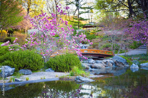 Naklejka na kafelki japanese garden