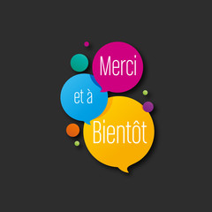 Canvas Print - merci et à bientôt