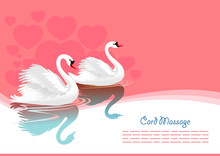 Swan Greeting Card