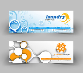Wall Mural - business web banner & header layout template.