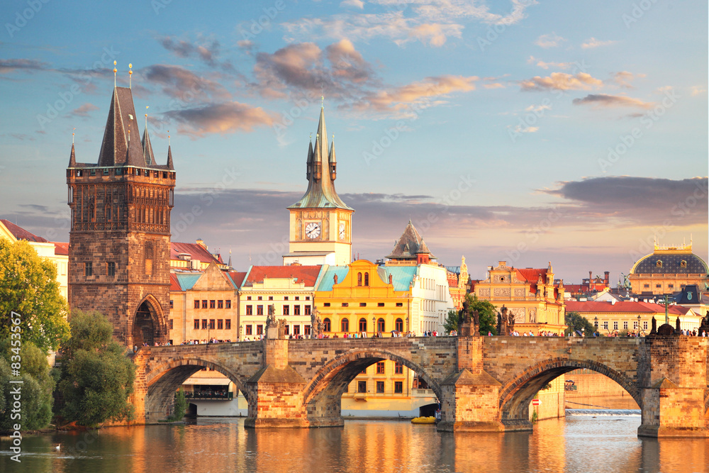 Obraz na płótnie Prague - Charles bridge, Czech Republic w salonie