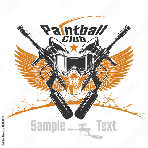 Paintball logo Stock Vector Adobe Stock
