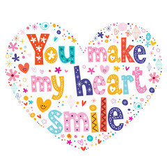 Wall Mural - You make my heart smile