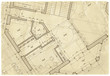 architecture blueprint - house plan & old paper texture