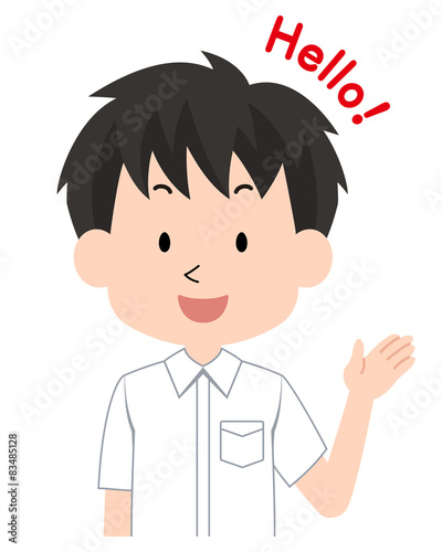 男子 学生 学ラン制服 夏 2 Stock Vector Adobe Stock