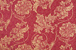 Fabric pattern with floral ornament