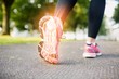 © WavebreakMediaMicro - Highlighted foot bones of jogging woman