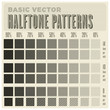 vector halftone pattern -  basic vector halftone lines seamless patterns (with swatches) 