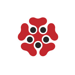 Wall Mural - abstract flower - design element (variation 1)