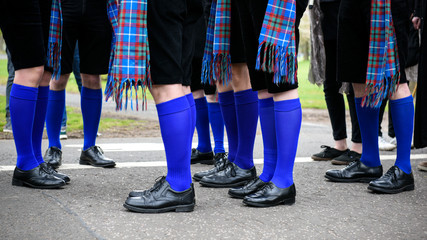 Detail of traditional male norwegian costumes