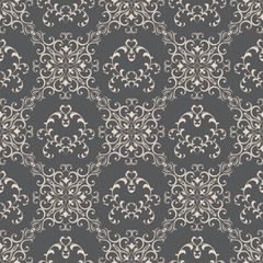 Poster - Floral pattern wallpapers in the style of Baroque . Can be used