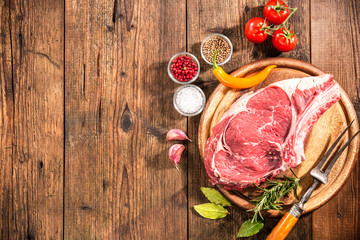 Wall Mural - Rib eye steak