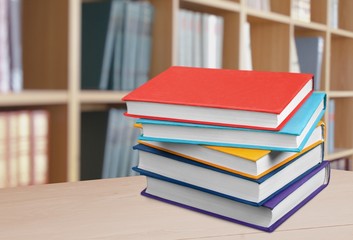 Canvas Print - Book, stack, literature.