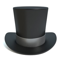 Wall Mural - 3d illustration of a top hat