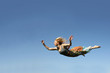 canvas print picture - Woman Falling Through the Sky
