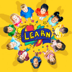 Wall Mural - Kids School Education Learn Wisdom Young Concept