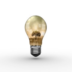 Poster - Composite image of empty light bulb