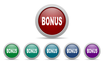 Aufkleber - bonus vector web icons set
