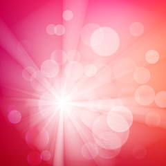 Aufkleber - Abstract bokeh sparkles on blurred background