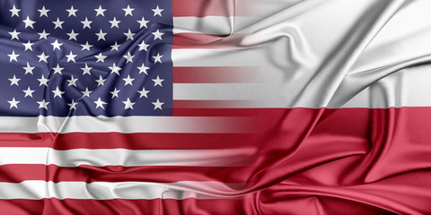 Wall Mural - USA and Poland.