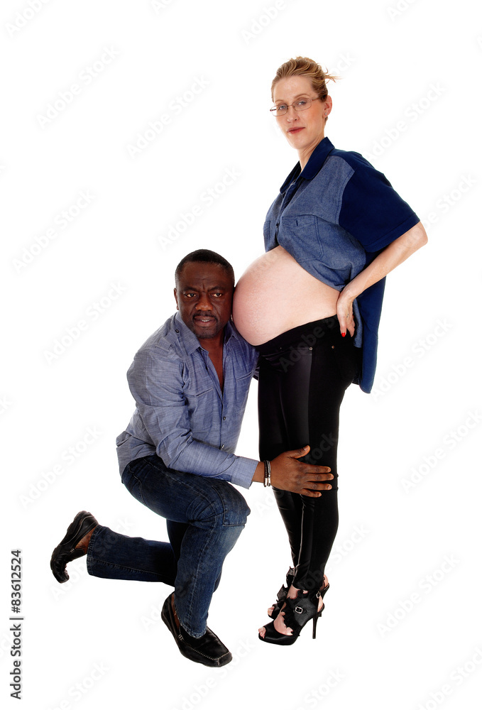 black-man-with-pregnant-caucasian-wife-stock-photo-adobe-stock