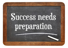 Success Needs Preparation On Blackboard