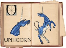 Letter U With Unicorn