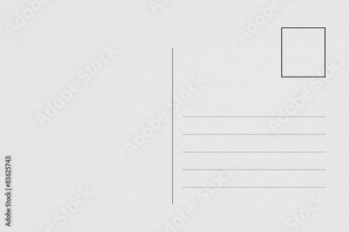 Fotomural Back of airmail blank postcard.