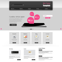 Wall Mural - website template vector design