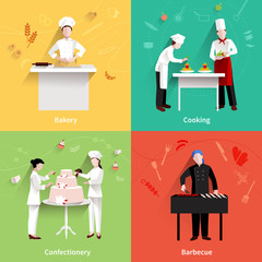 Canvas Print - Cooking Icons Set